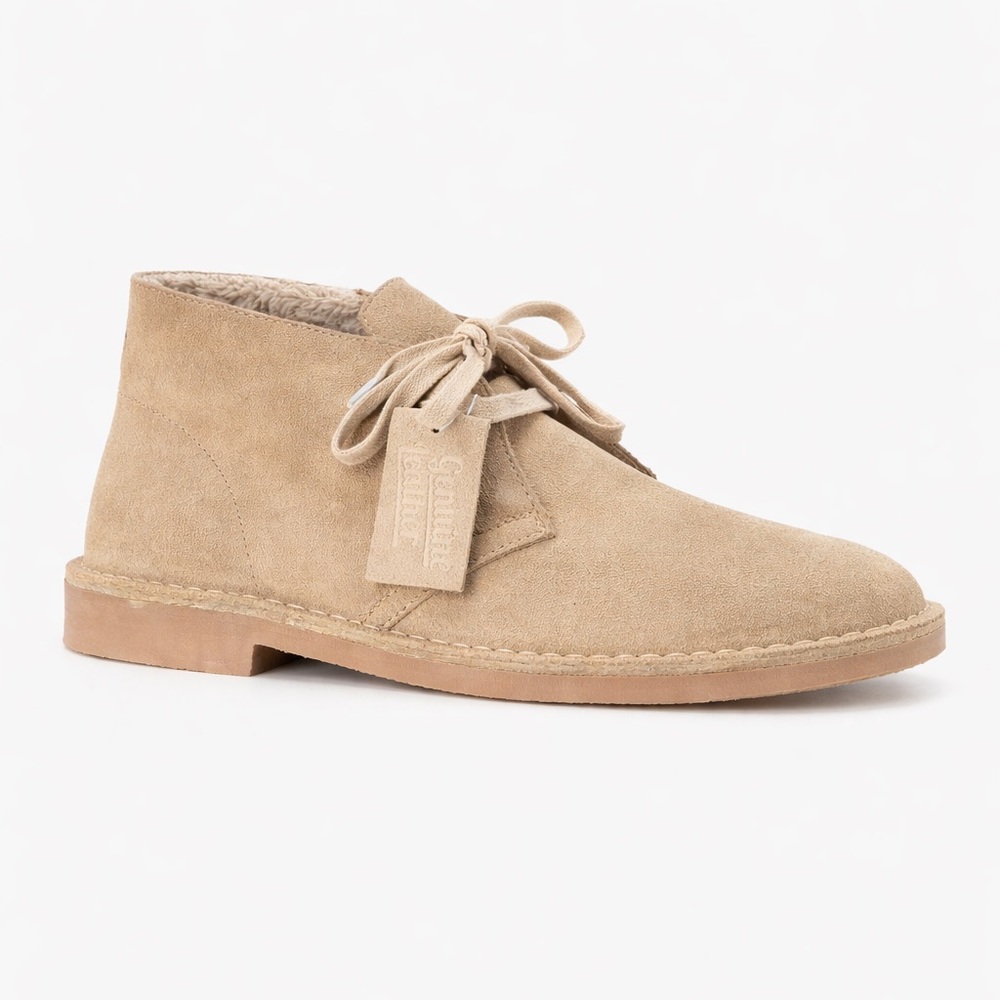 Gentle Souls Suede Desert Boots Sherpa Lined | US 8 | Genuine Leather